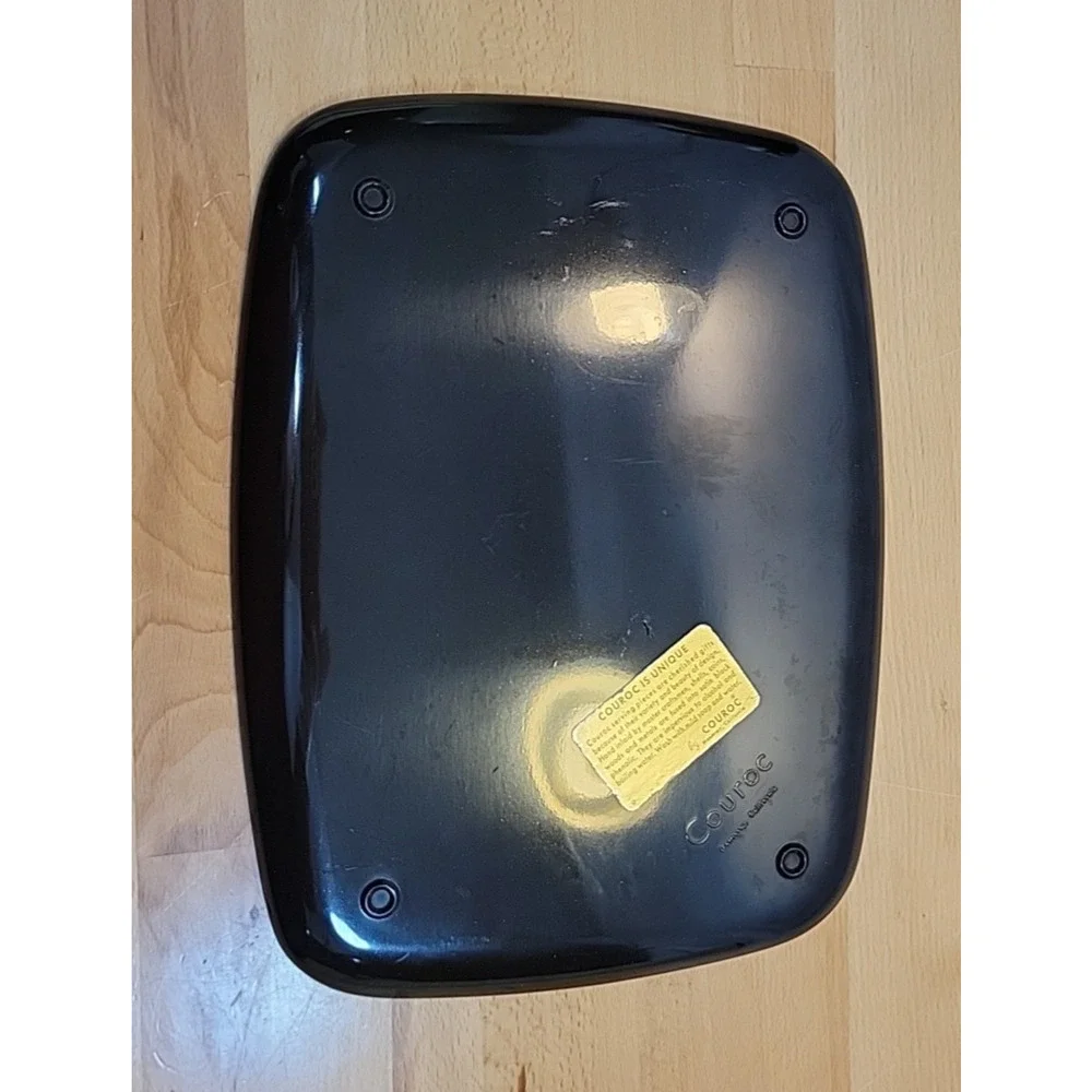 Vintage Couroc Inlaid “SNACK” Wood Black Phenolic Tray Snack Dish 9x12 Barware